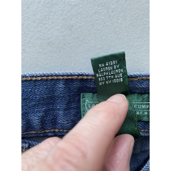 Ralph Lauren Jean Company Womens Classic Bootleg Medium Wash Western Country LRL - Picture 9 of 13